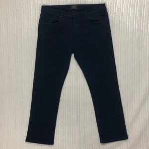 JACHS New York Mens Navy Blue Straight Leg Modern Casual Pants Size‎ 34x32